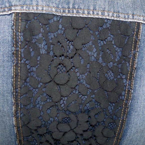 LOVE CULTURE DENIM VEST SZ S - Picture 7 of 11